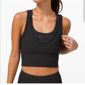 Lululemon Power Pivot Tank Rib 4 Black Like New